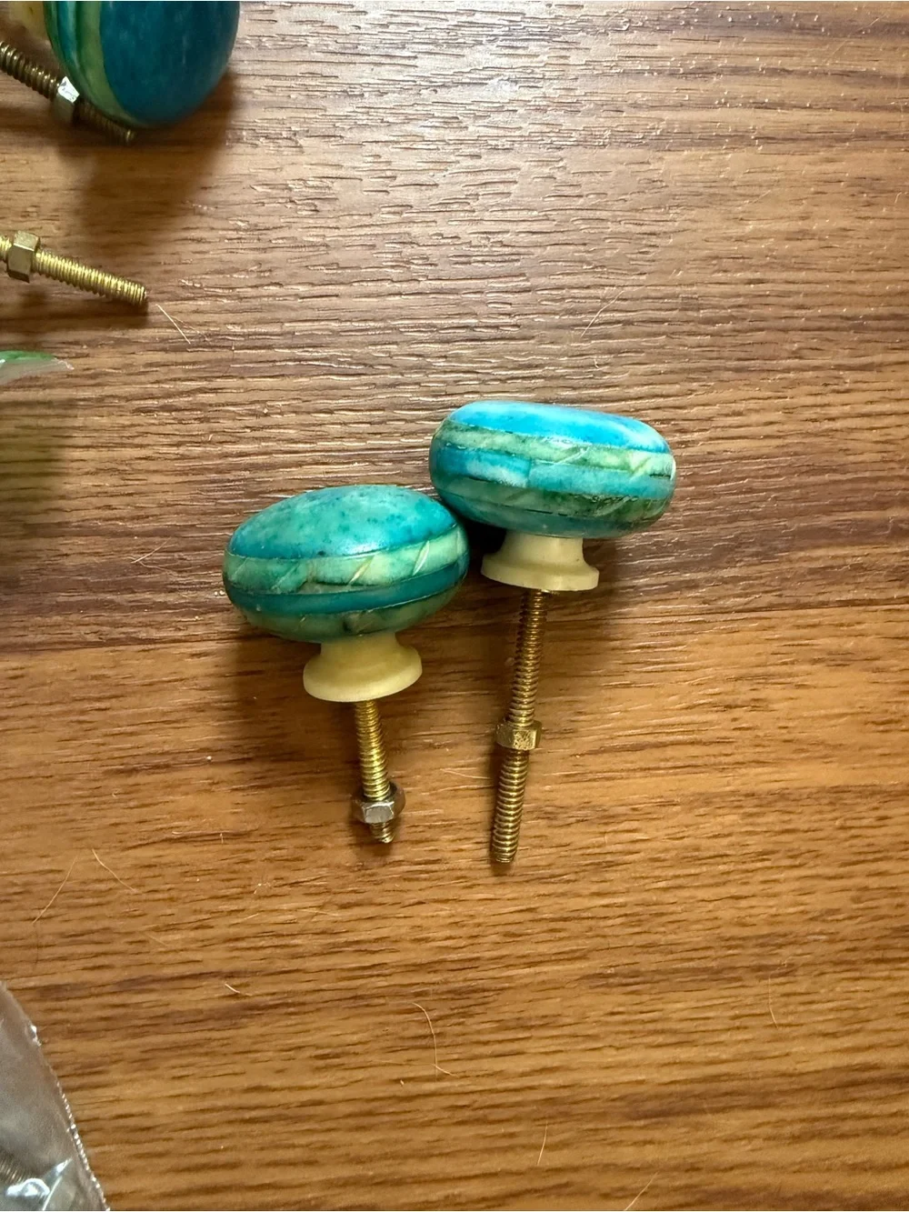 43 Anthropologie Decorative Turquoise Cabinet Knobs